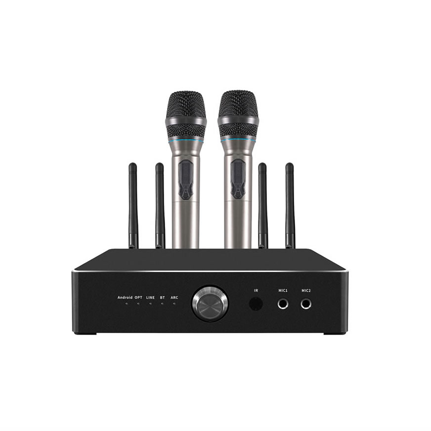العنوان: مكبر صوت كاريوكي متكامل iHomeLife HLQ 600W｜نظام صوت سينمائي منزلي بدقة 4K بمعالج S905X3