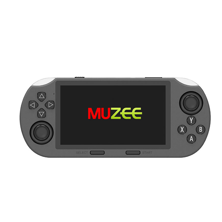 MUZEE-M1 Handheld Spielkonsole 4,5-Zoll-IPS-Bildschirm, 64GB, Dual-Core, Multifunktions Retro Spielkonsole für zwei Spieler